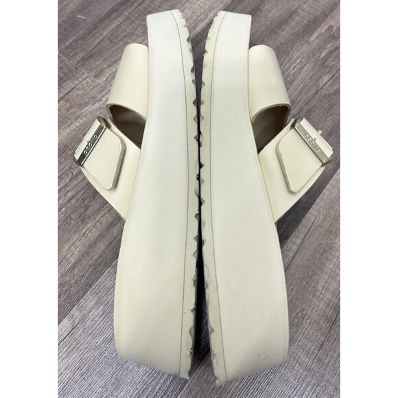 BIRKENSTOCK Almina Papillio Platform Sandals In Ecru Size 42 - Picture 9 of 12
